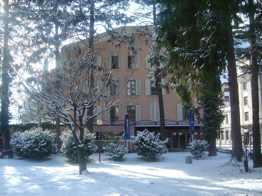 סן-מוריס La Dent-Du-Midi Hotel & Restaurant מראה חיצוני תמונה